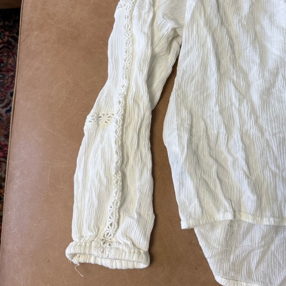 Sanctuary Boho White Off The Shoulder Blouse Women’s Size Large - Picture 8 of 8